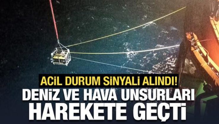 Acil durum sinyali alınmıştı: Hava ve deniz unsurları harekete geçti!