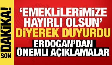 Cumhurbaşkanı Erdoğan emeklilere güzel haberi duyurdu: ‘Hayırlı olsun’