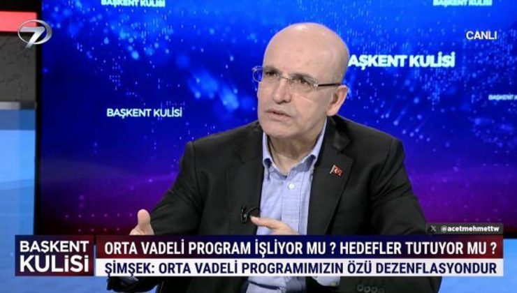 Hazine ve Maliye Bakanı Mehmet Şimşek enflasyonun düşüşü için tarih verdi