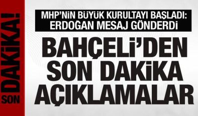 MHP’nin büyük kurultayı başladı: Bahçeli’den önemli açıklamalar