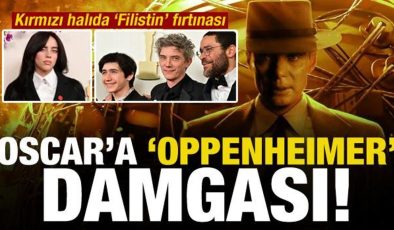 Oscar’a ‘Oppenheimer’ damgası! Kırmızı halıda ‘Filistin’ fırtınası!