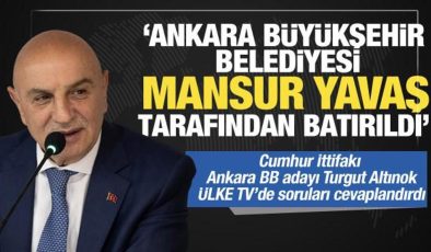 Turgut Altınok: Ankara Büyükşehir Belediyesi Mansur Yavaş tarafından batırıldı