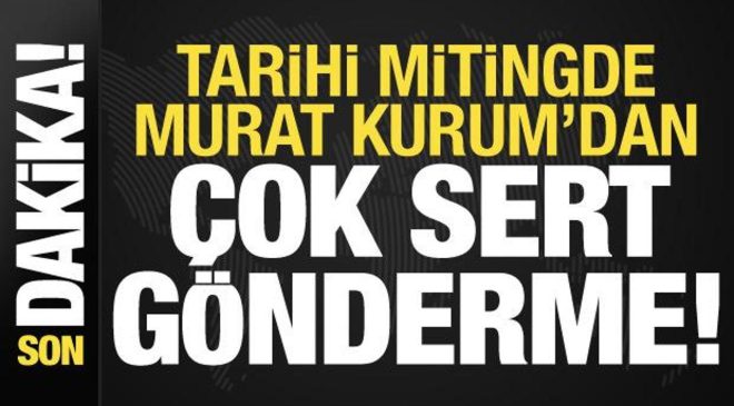 Son dakika: Murat Kurum’dan dev mitingde İmamoğlu’na sert gönderme!