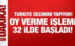 Türkiye bugün sandık başında: Oy verme işlemi başladı!