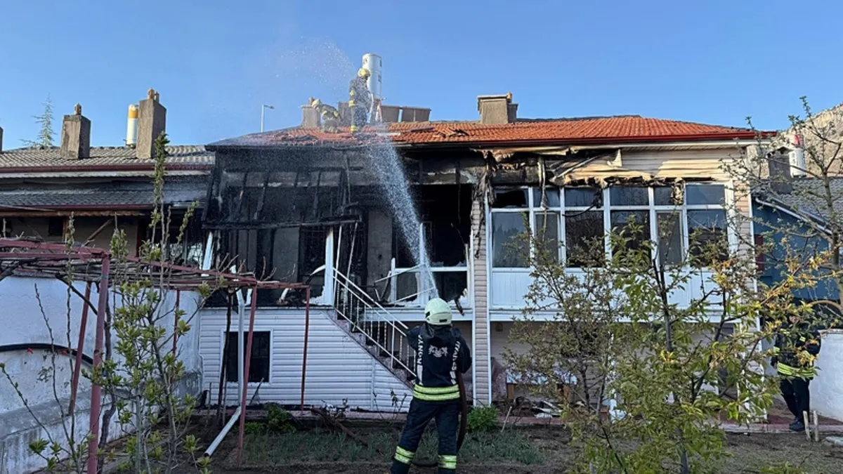 Konya’da dehşet: Eski eşi ile komşularını dövüp evi yaktı!